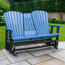 American Furniture Classics Two Person Glider Blue and Black