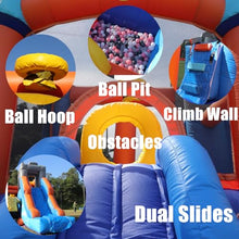 awesmflate 16FT x 12FT Commercial Inflatable Bounce House Multicolor