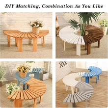 BXKCFYBSQ Semi-Circular Tree Bench,Outdoor Patio Seat,Decorative Curved Bench Seating Chair,Weatherproof and Free Combination of Shapes,for Parks Lawns(Ccolor2)
