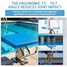 AiODiO Pool Diving Platform, Swimming Pool Diving Board,Stainless Steel Non-Slip Board for Heavy Duty Training and Competition, Inclined at 15°, Load Capacity 250kg/550lbs
