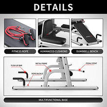 leikefitness Multifunction Power Tower Exercise Equipment Silver--With Bench