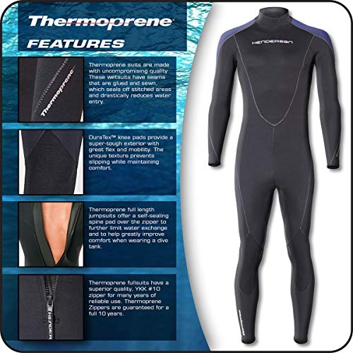 Henderson Thermoprene 7mm Men's Jumpsuit Black/Blue
