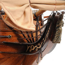 Old Modern Handicrafts Large HMS Surprise Wooden Model Ship Multi Color