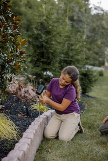 Beuta Landscape Edging | Garden Edging Border | Polyrock Block XL for Lawn Edging, Flower Beds & Yard Edging – 4 Pack | Each Section Has 6 Blocks 48" L x 4" W x 9.5" H | 12 Spikes | Cobblestone