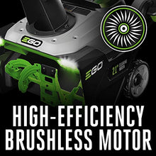 EGO Power+ 21" Electric Snow Blower, Gray/Black, Cordless Steel Auger, Includes (2) 56V 5.0Ah Batteries and Dual Port Charger, SNT2112