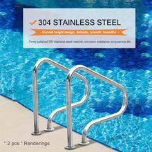 Pool Handrails - Complete Kit,Stainless Steel Pools Grab Rail Safety Handle,Stair Railing for Indoor Outdoor Inground Swimming Pools Spa Garden Backyard
