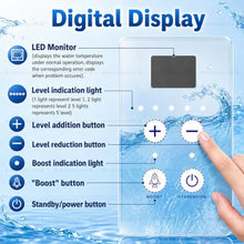 Pool Saltwater Salt Chlorine Generators, with Titanium Cell, Digital Display & Self-Cleaning Function, Chlorine Production: 8/12 / 16/20 g/H, for Swimming Pool, Spa Pool EC8(8g/H≤35m³)