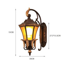MVUYO Vintage Outdoor Wall Sconces Fixtures, European Style Waterproof Lights Garden Glass Lamps for Garage Front Porch Patio E26/E27 Socket