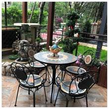 exproyzk Round Table and Chairs, Outdoor Small Coffee Table