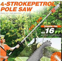 Gx50 Brush Cutter 4 Strokes Engine Lawn Mower Weed EaterPole Chainsaw with 2 Extension rods Pole Saw