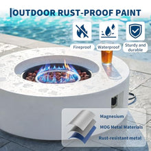 Garvee 48 Inch Outdoor Fire Pit Fire Table