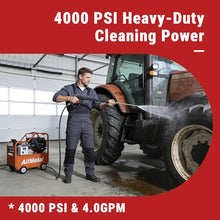 KoreJetMetal 4000 PSI Hot Water Pressure Washer, 4.0 GPM, 420cc Gas Engine with AR Pump, Commercial Heavy-Duty Power Washer for Trucks, Machinery, Concrete, Industrial Grease Removal