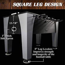 Soccer Foosball Table Arcade Game Set 54 in Black Grey