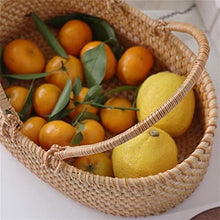 Storage Basket,Picnic Portable Hand Woven Outdoor Hamper Fruit for 2 Persons for Camping and Party