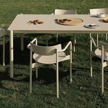 JOSOGO Patio Metal Arm Chair Desk, Patio Furniture Outdoor Chairs and Table for Outside, Garden,Patio & Garden(D)