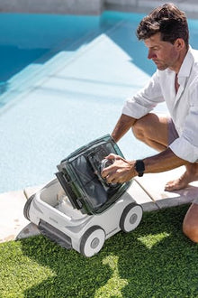 INTEX 28623E ZX500R Cordless Electric Automatic Robotic Pool Cleaner for Above Ground, In Ground Swimming Pools with Max Depth of 79in, 120-min Run Time on Full Charge