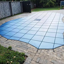 RENLXFI Heavy Duty Solid Pool Covers Winter, Outdoor Round Inground Pools Protector Cap, Anti-Snow Rainproof Swimming Pool Safety Covering(Dia 13ft/4m)