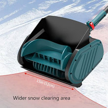 Efficient Snow Thrower, Electric Snow Removal Thrower with Directional Plate, Cordless Electric Snow Blower for Patio, Deck, Driveway