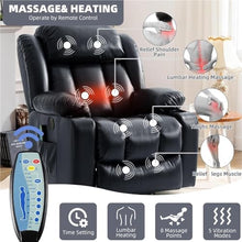 KTYUERGHK Overstuffed Power Lift Recliner Chair with Massage and Heat