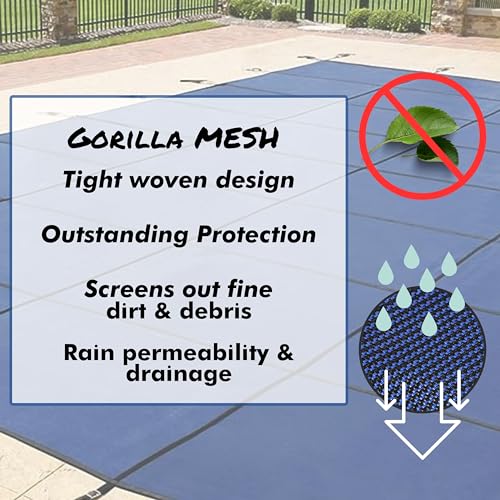 Freetime Fun Mesh Winter Pool Cover 20x40ft Blue
