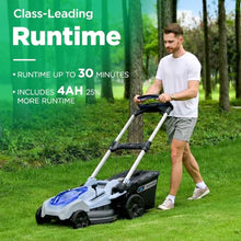 Kraftsense 21" Cordless Lawn Mower, 80V Self-Propelled Mower with 2×4.0Ah Battery & Charger, Ultra-Quiet Motor for Medium-to-Large Yards, Lawn Care, Backyard Maintenance