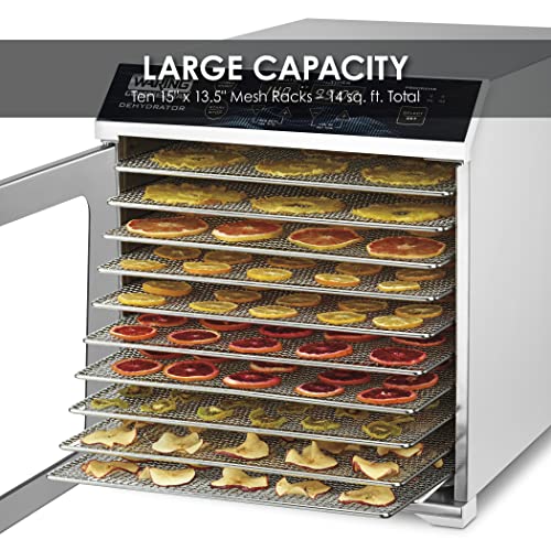 Waring Commercial Food Dehydrator WDH10 10 Tray Natural