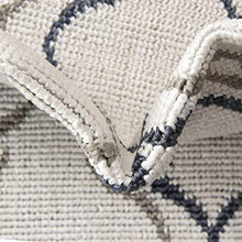Unique Loom Outdoor Trellis Collection Area Rug - Parmaklik (9' x 12' 2" Rectangle, Ivory/ Navy Blue)