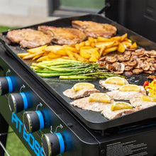 Pit Boss 4-Burner Propane Gas Non-Stick Ceramic Coated Rust-Resistant Portable Lift-Off and Stationary Griddle Grill with Hard Cover, 647-Sq. In. (35" L x 18" W) Cooking Space, 46,000 BTU, Black
