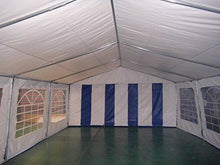 AMERICAN PHOENIX Party Tent 16x32 Heavy Duty Large White Canopy Commercial Fair Shelter Wedding Events Tent - White with Blue