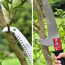 Telescopic Pole Saws Tree Pruners, Extendable Pruning Saw 5.4-7.2m, Long Reach Pole Pruning Saw, Extendable Tree Pole Pruner, Manual Tree Branches Pruner,7.2m/24FT