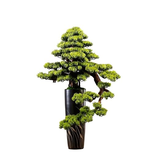 YXIANG56Q Fake Plants Artificial Bonsai Tree Light Luxury Floor Ornaments Living Room Entrance Decoration Fake Plants Potted Plants Bonsai Tree