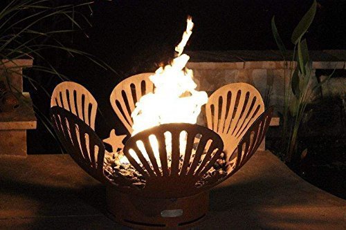 Fire Pit Art BarefootBeach-FPA-MLS120-LP Fire Pit LP, Metal