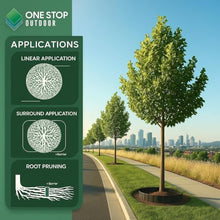 Full Pallet USA Made 12" x 1440'ft Tree Root Barrier, Tree Circle Weed Barrier, Root Shield for Sidewalks, Driveways, & Patios Commercial & Residential Grade (12" x 1440' Feet - Full Pallet)