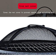SLGGPJBU Wood Burning Fire Pit BBQ Grill Firepit Bowl Backyard Patio Garden Fireplace Outdoor Garden Fire Pit 3 in 1 Fireplace for Bonfire Barbecue in The Wild for Camping