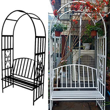 Garden Arch with Metal Frame,Arch Backdrop Stand,for Climbing Planting Plant Stand in Garden Yard Outdoor (Color : Black)