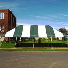 TentandTable 20' x 40' Premium Commercial Pole Tent with Green & White Top