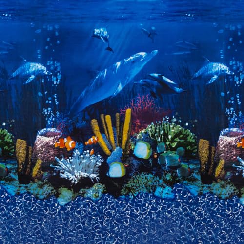 Swimline Overlap Pool Liner for Above Ground Pools, Dolphin, 24 (Round), 48/52 Inch Wall, 25 Gauge