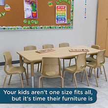 Angeles As We Grow Kids School Activity Table 30"x60" Maple-Tan