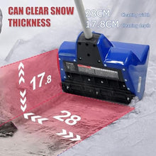 ZIJINGM Electric Snow Blower, 28×18cm Outdoor Snow Removal Tool, Handheld Electric Snow Blower with 4.0Ah Lithium-ion Battery and Charger(2batteries)