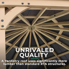 Yardistry Meridian 12' Octagon Gazebo Coffee Brown