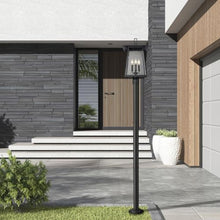Z-Lite 5015PHBR-567P Rainer 4 Light 98" Tall Post Light - Black