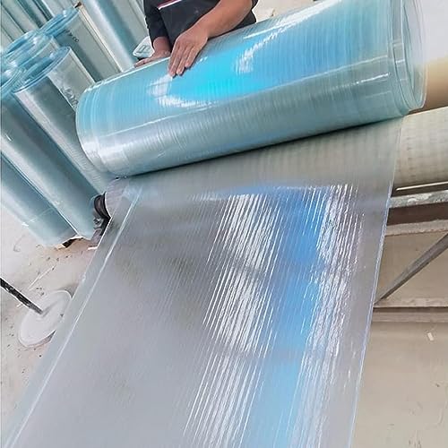Polycarbonate Sheets All-Weather Outdoor Greenhouse Covering, Plastic Roofing Sheets Rainproof Insulation Protection(1.56x29m)