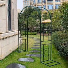 GFSGHZZ Rustproof Metal Rose Arch - Wide Heavy-Du Garden Trellis for Climbing Plants - Ele Outdoor Entrance Det,A-340X230X40Cm