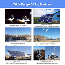 pealiritansemen Wind Solar Hybrid Charge Controller, Dual Power Supply, Support 3 Load Modes, with External Unloading Resistor, 3000 W Solar Panel Battery Charge Regulator,24V