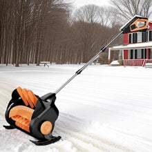 HYUIO Snow Blower Cordless,Handheld Electric Snow Shovel,Electric Snow Shovel/Snow Thrower,Small Hand Foldable Snow Blower,for Courtyards, Gardens, Paths,2Battery