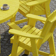 Wildridge Heritage 7-Piece 60" Pub Counter Set, Lemon Yellow - Outdoor Weather Resistant Recycled Plastic Furniture for Patio