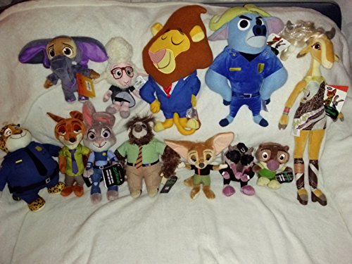 Disney Zootopia Plush Toy Bundle Set (12-Pack)