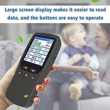 VCDUXMQLK 8 in 1 Digital Display High Accuracy PM2.5 PM10 PM1.0 TVOC HCHO Detector Air Quality Analyzer with Thermometer and Hygrometer