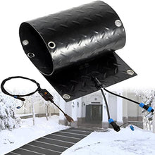 Snow Melting Mats for Stairs, Heated Outdoor Mats for Entrances 2In/H Melting Speed Melting Mats for Winter Snow Removal,13 * 96inch(33 * 244cm)