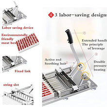 UYCVT Stainless Steel Manual Meat Mutton Kebab Skewer Machine, Normal Commercial Meat String Machine, High Eefficiency Semi-Automatic Wear Mutton String Making Machine BBQ Skewer Maker